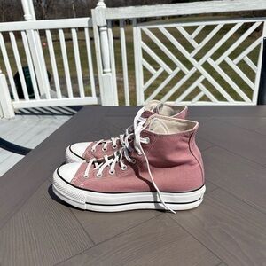 Converse Chuck Taylor All Star 70 Hi Vintage Canvas Sneakers in Mauve Pink